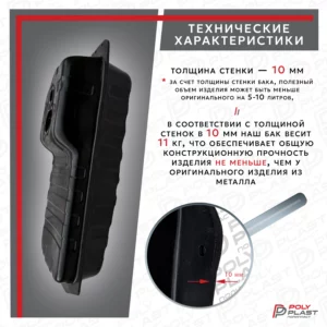 Топливный бак Kia Sorento 2002-2009 2 отверстия