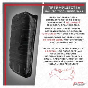 Топливный бак Kia Sorento 2002-2009 2 отверстия