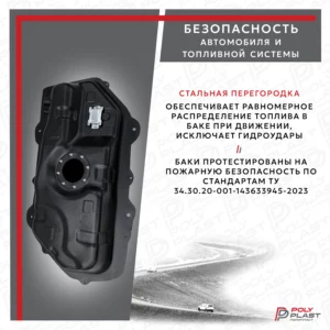Топливный бак Hyundai Getz 2002-2010