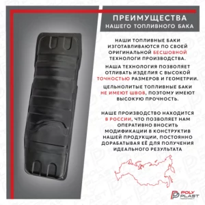 Топливный бак Ssang Yong Rexton1 2001-2006 дизель