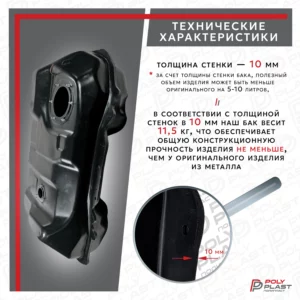 Топливный бак Mitsubishi Outlander XL  4WD 2006-2012